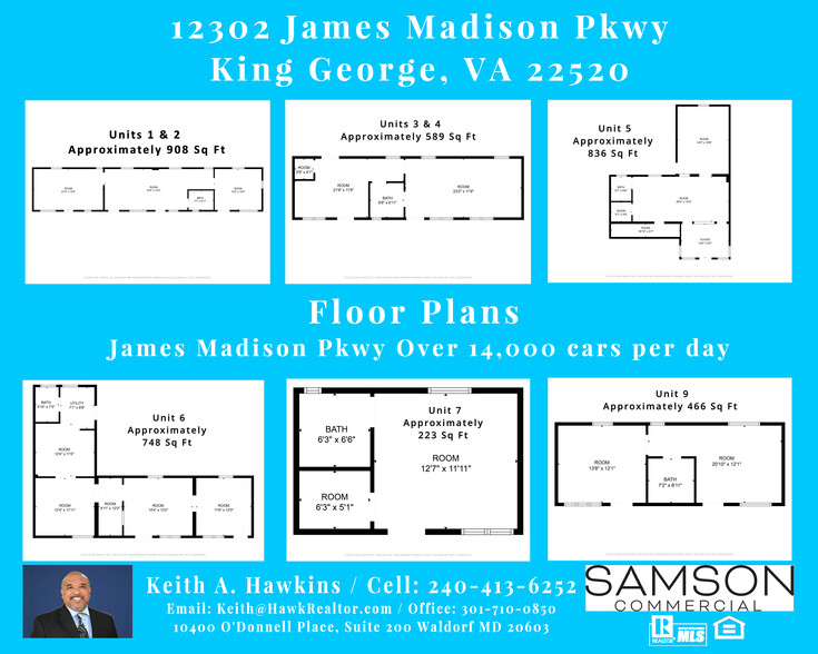 12302-12356 James Madison Pky, King George, VA à louer - Plan d’étage - Image 2 de 13