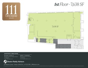 111 Devonshire St, Boston, MA for lease Floor Plan- Image 1 of 1