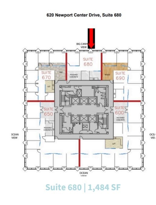 620 Newport Center Dr, Newport Beach, CA for lease Floor Plan- Image 1 of 1