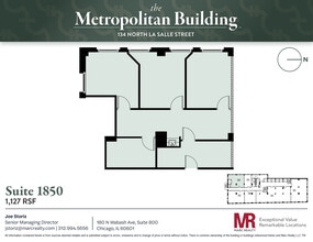 134 N LaSalle St, Chicago, IL à louer Plan d’étage- Image 1 de 5
