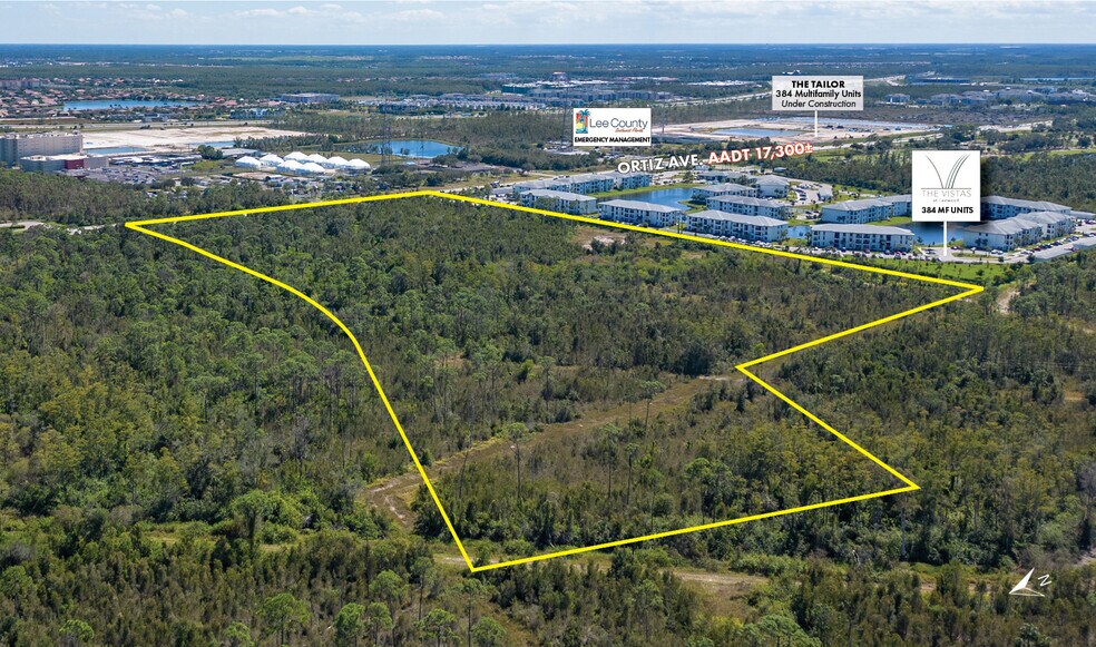 Ortiz Ave., South of SR 82, Fort Myers, FL for sale - Aerial - Image 2 of 8