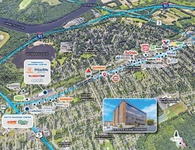 415 Silas Deane Hwy, Wethersfield, CT - Aerial  map view