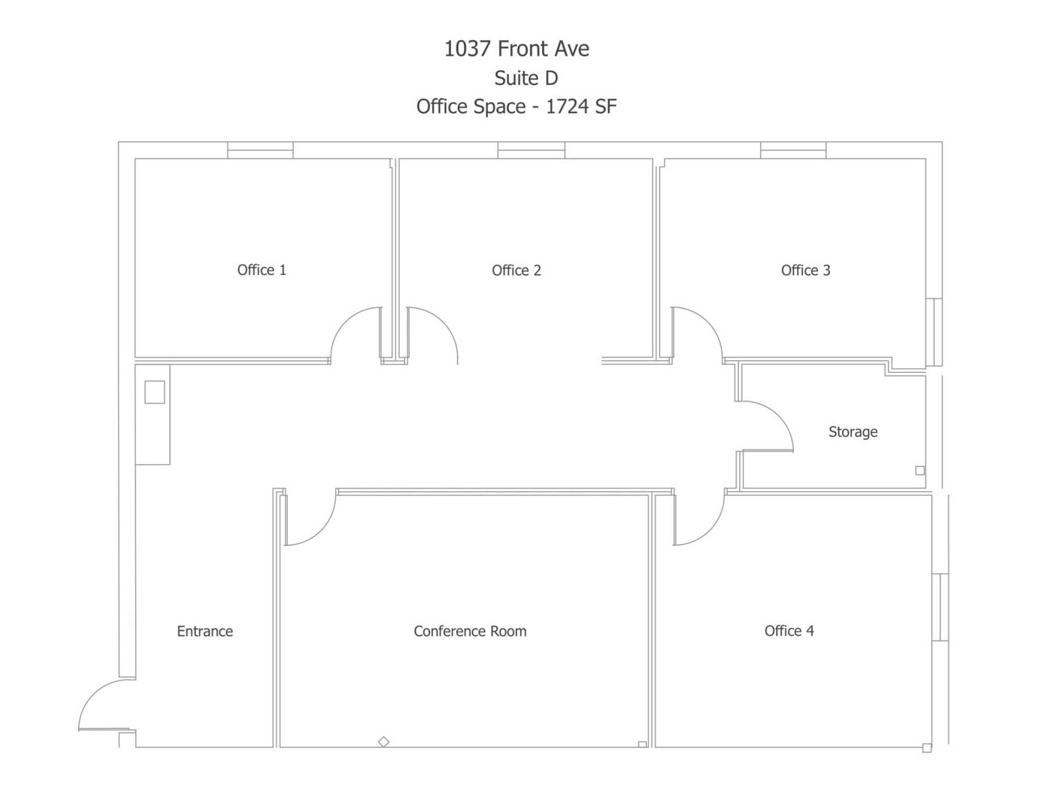 1017 Front Ave, Columbus, GA for lease Floor Plan- Image 1 of 7