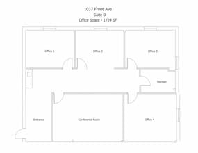 1017 Front Ave, Columbus, GA for lease Floor Plan- Image 1 of 7