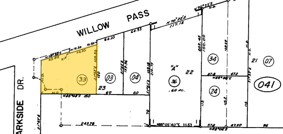 2900 Willow Pass Rd, Concord, CA à vendre - Plan cadastral - Image 3 de 3