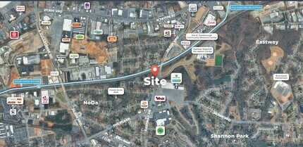 426 Eastway Dr, Charlotte, NC - AERIAL map view