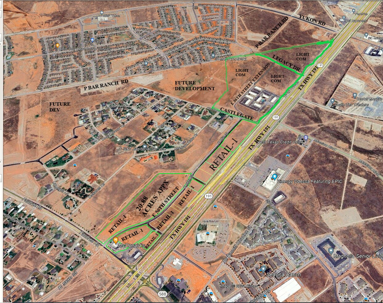 8433 TX-191, Odessa, TX for sale Aerial- Image 1 of 6