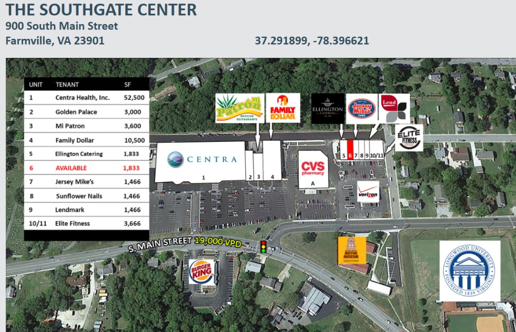 1099 S Main St, Farmville, VA for lease Primary Photo- Image 1 of 9