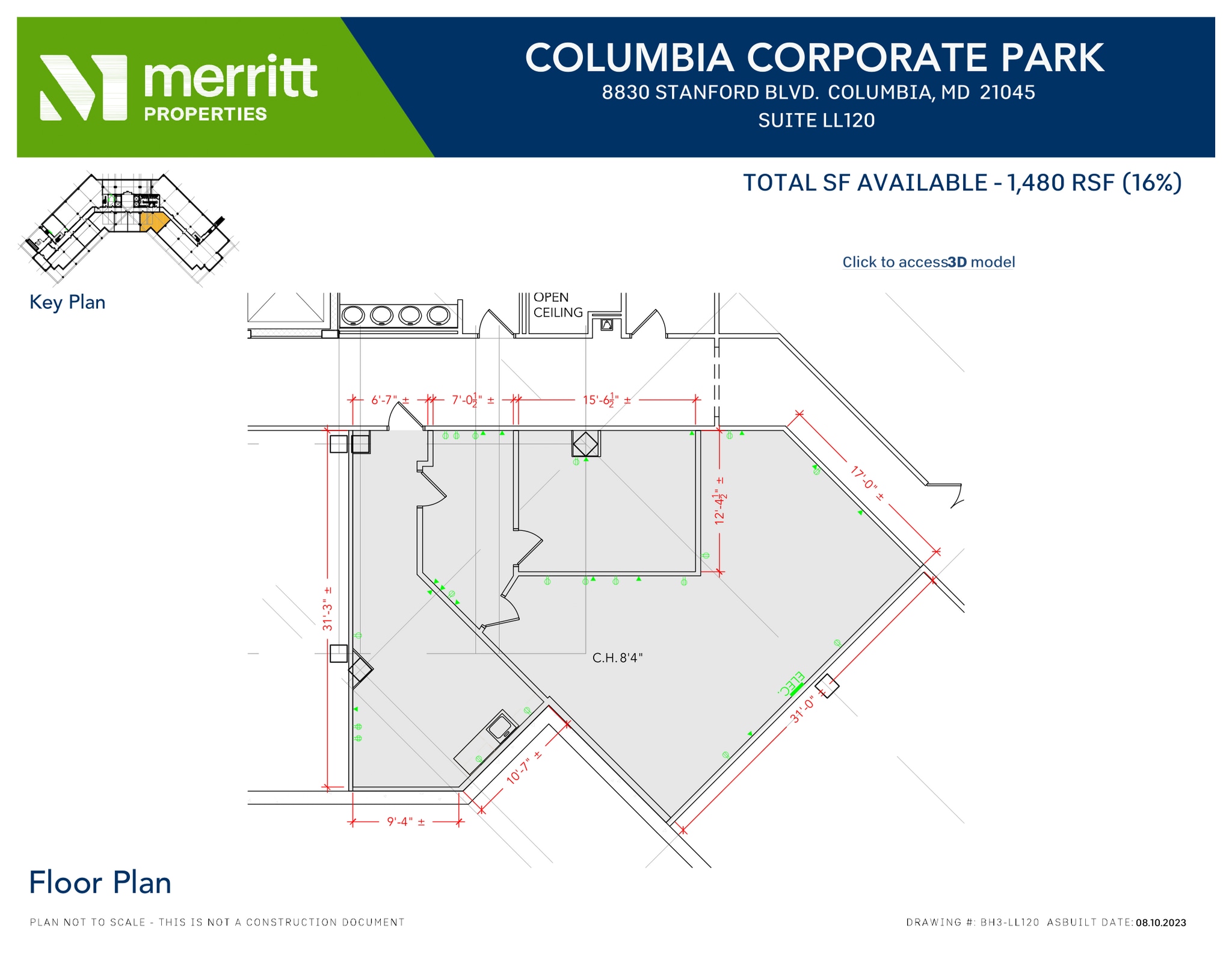 8830 Stanford Blvd, Columbia, MD à louer Plan d’étage- Image 1 de 1