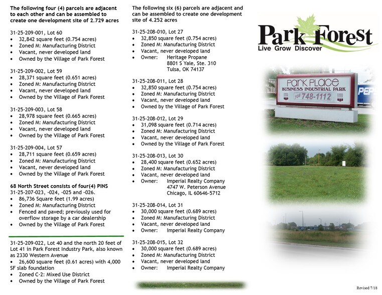 Holly St @ North St, Park Forest, IL à vendre - Autre - Image 3 de 4