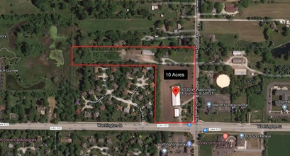 16530 Washington, Gurnee, IL - Aerial map view