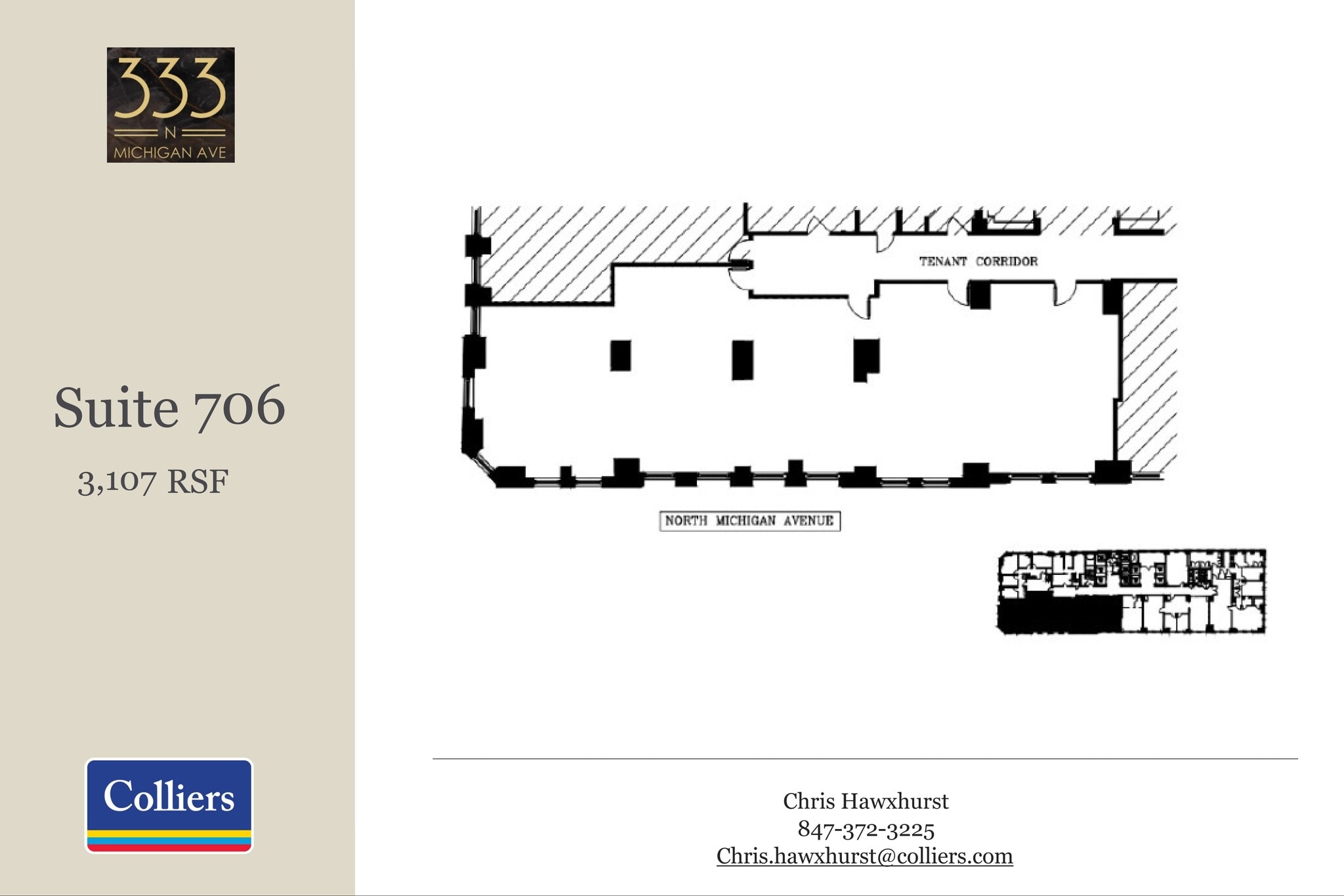 333 N Michigan Ave, Chicago, IL for lease Floor Plan- Image 1 of 1