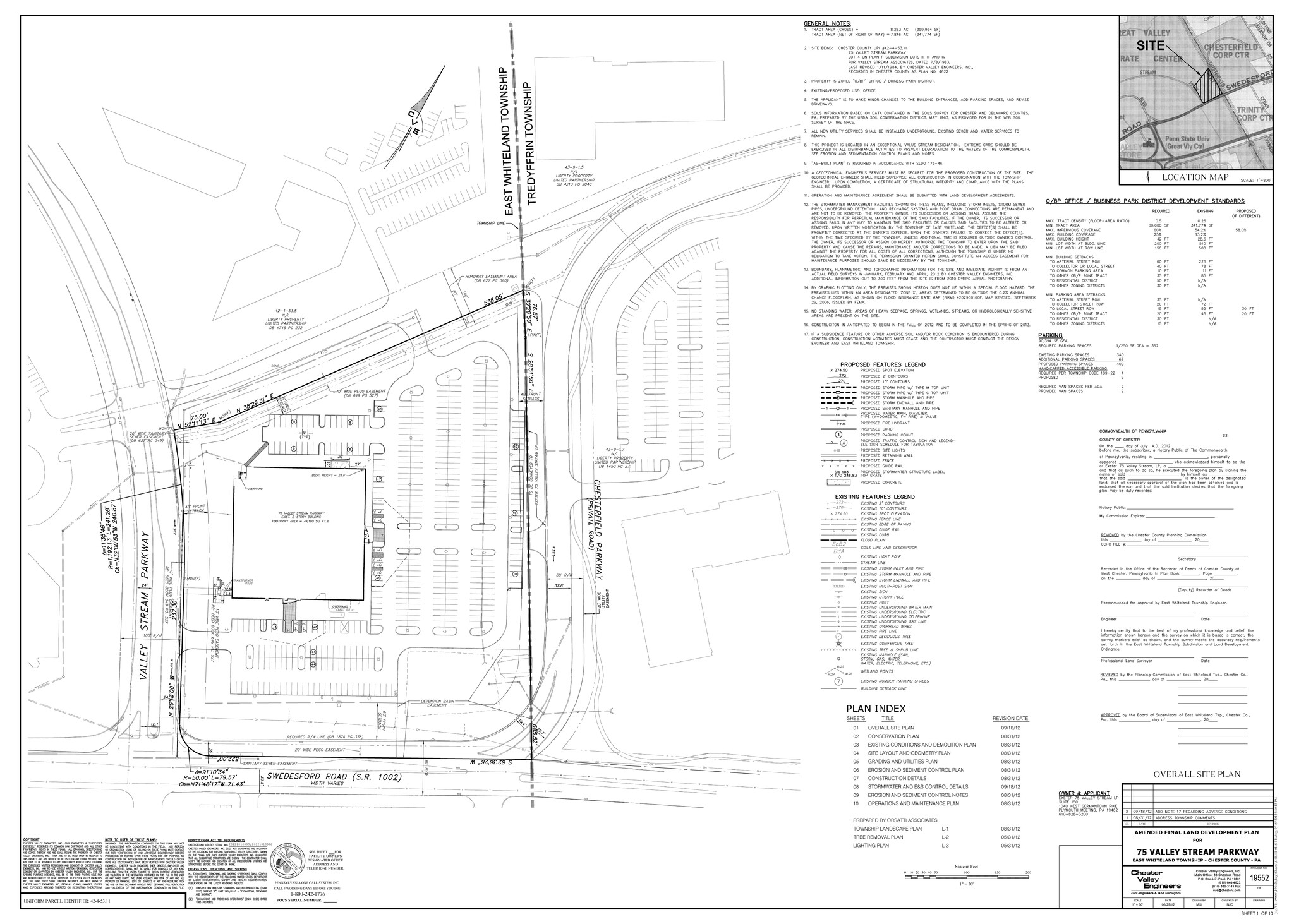 75 Valley Stream Pky, Malvern, PA à vendre Plan de site- Image 1 de 1