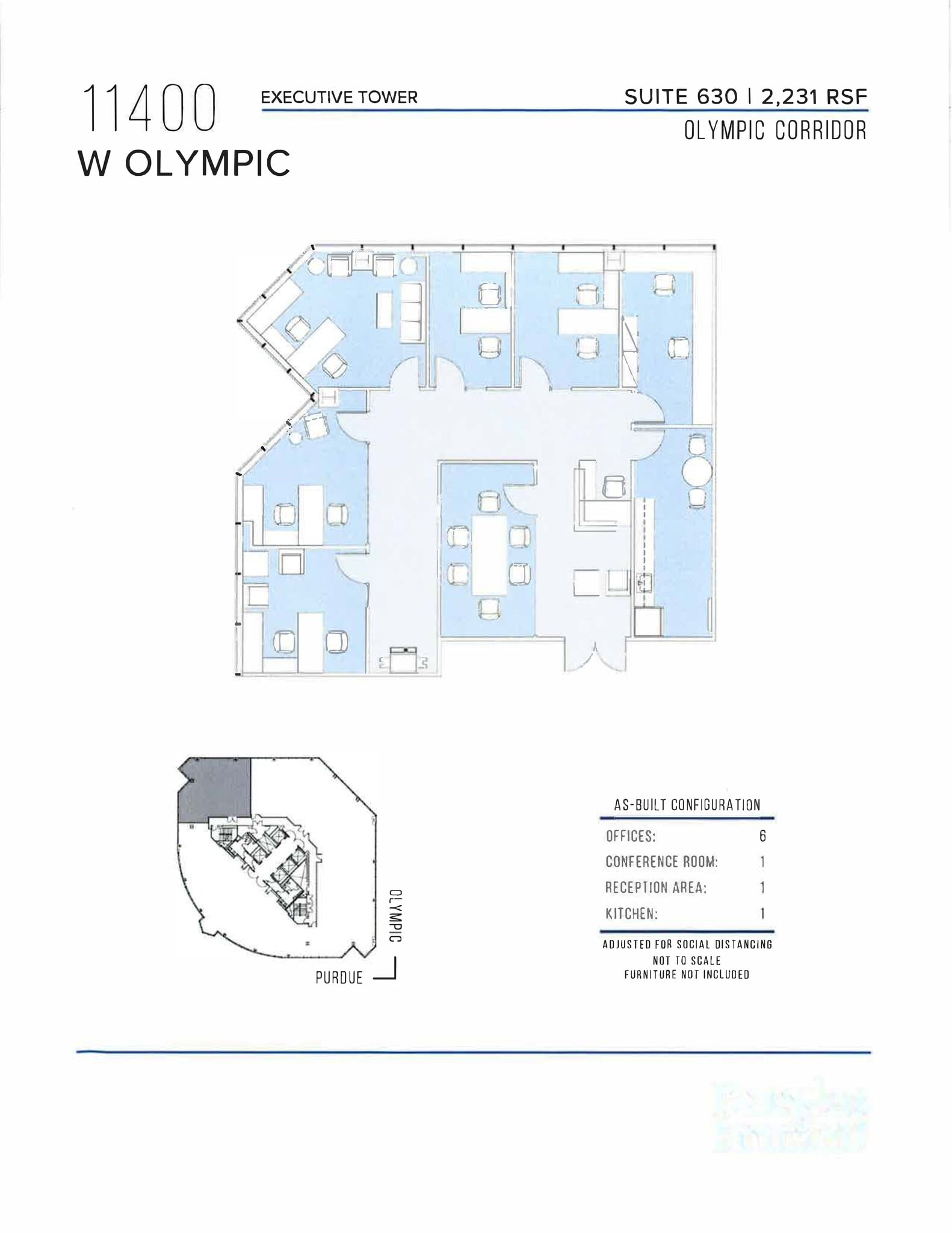 11400 W Olympic Blvd, Los Angeles, CA for lease Site Plan- Image 1 of 8
