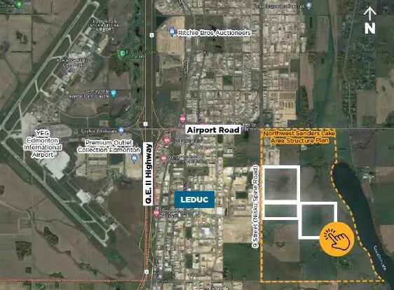 250 Range Road 250, Leduc, AB à vendre - Aérien - Image 2 de 5