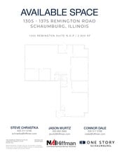1305 Remington Rd, Schaumburg, IL for lease Floor Plan- Image 1 of 2