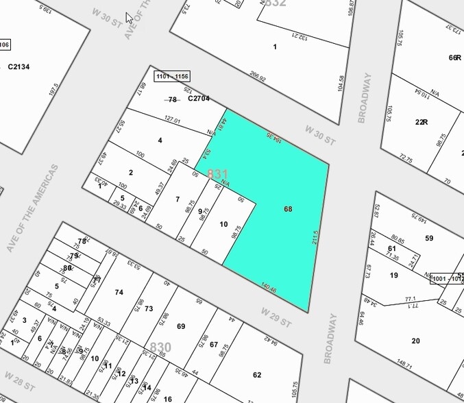 1227 Broadway, New York, NY for lease - Plat Map - Image 2 of 6