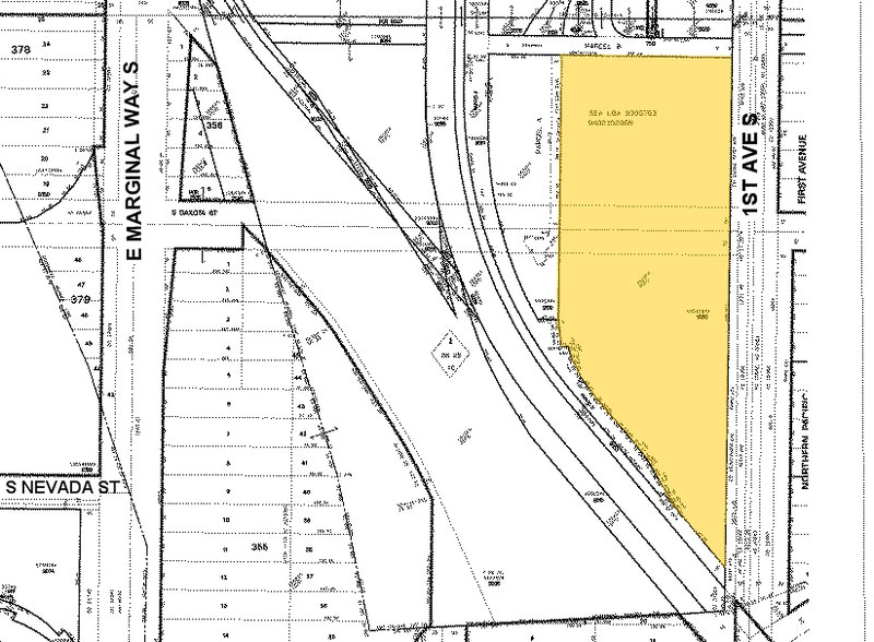 3849-4143 1st Ave S, Seattle, WA for lease - Plat Map - Image 2 of 13