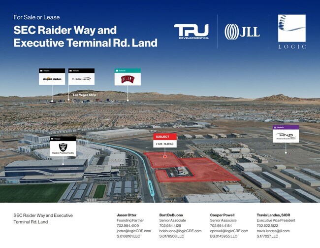 Plus de détails pour SEC Raiders Way & Executive Terminal Dr, Henderson, NV - Terrain à vendre