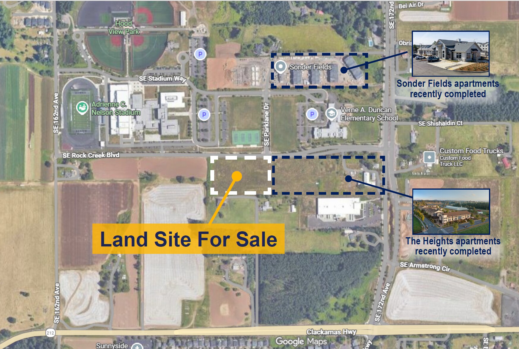 SE Rock Creek Blvd & SE Parklane, Happy Valley, OR for sale Aerial- Image 1 of 2