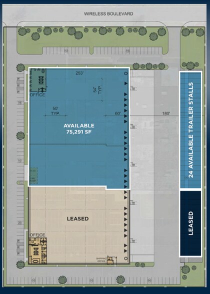 49 Wireless Blvd, Hauppauge, NY à louer - Plan de site - Image 2 de 5