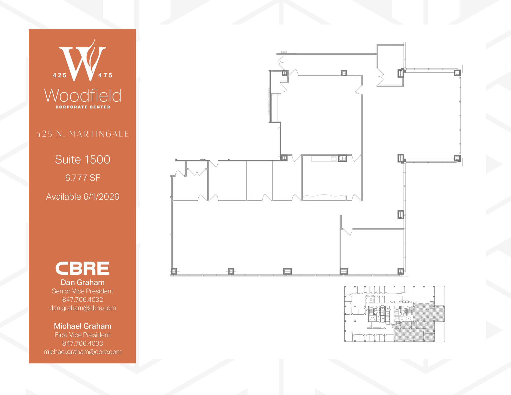 425 N Martingale Rd, Schaumburg, IL for lease Floor Plan- Image 1 of 1