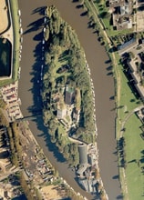 Platts Eyot, Hampton, MDS - Aérien Vue de la carte