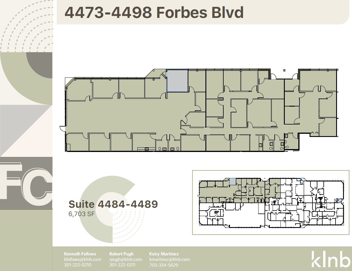 4473-4491 Forbes Blvd, Lanham, MD for lease Floor Plan- Image 1 of 1