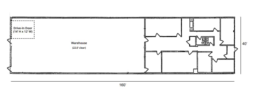 2919-2929 5th Ave NE, Calgary, AB à louer Plan d’étage- Image 1 de 1