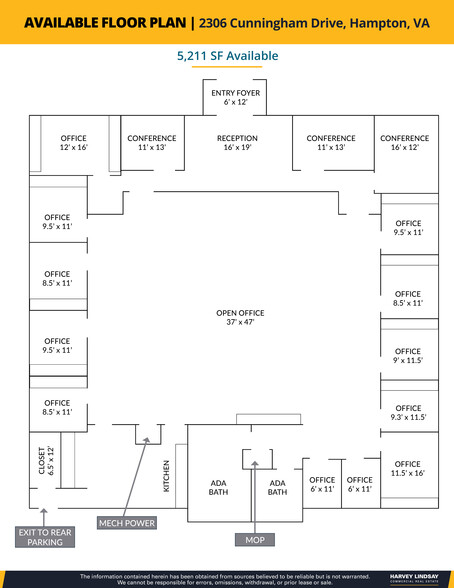 2306 Cunningham Dr, Hampton, VA for sale - Floor Plan - Image 2 of 14