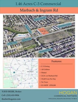More details for Marbach & Ingram, San Antonio, TX - Land for Sale