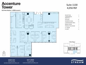 500 W Madison St, Chicago, IL for lease Floor Plan- Image 1 of 1