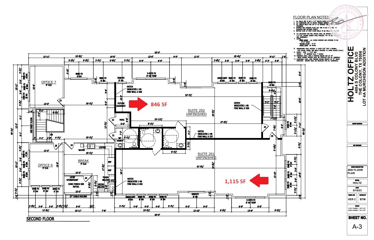 4654 S Colony Blvd, The Colony, TX à louer Plan d  tage type- Image 1 de 1