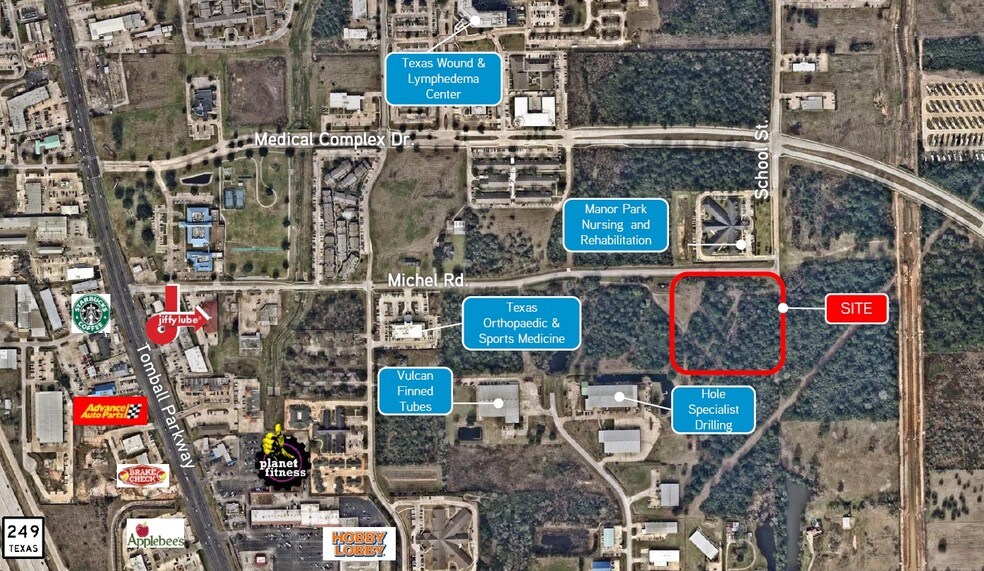 Michel Rd & School St, Tomball, TX à vendre - Photo principale - Image 1 de 1