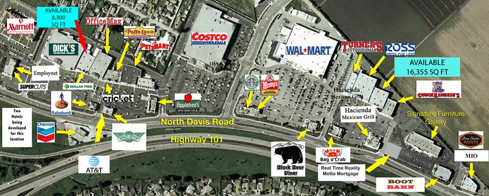 1265-1295 N Davis Rd, Salinas, CA for lease - Aerial - Image 1 of 17