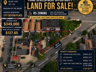 More details for 1717 Sexton Place, Bronx, NY - Land for Sale