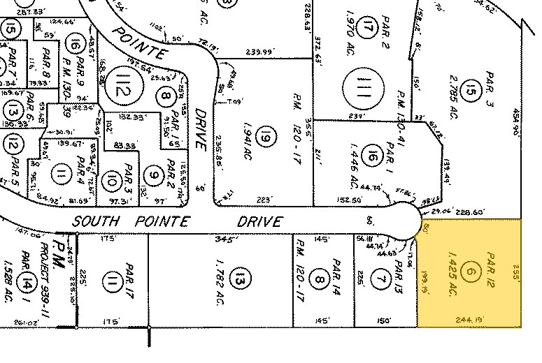 23456 South Pointe Dr, Laguna Hills, CA for lease - Plat Map - Image 2 of 6