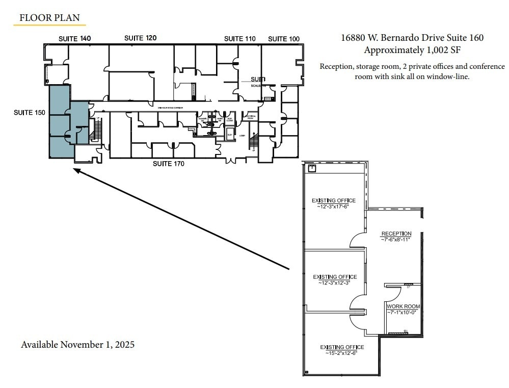11590 W Bernardo Ct, San Diego, CA for lease Floor Plan- Image 1 of 1