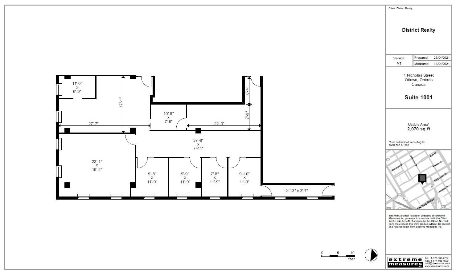 1-5 Nicholas St, Ottawa, ON à louer Plan d  tage- Image 1 de 1