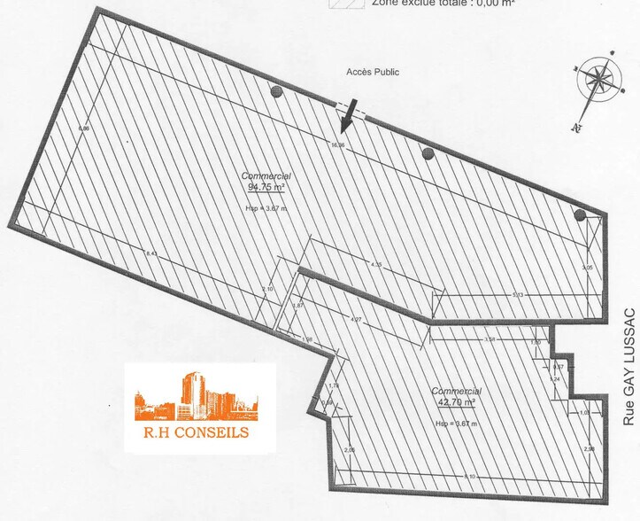 Commerce de détail dans Neuville-sur-Oise à louer - Plan d’étage - Image 3 de 4