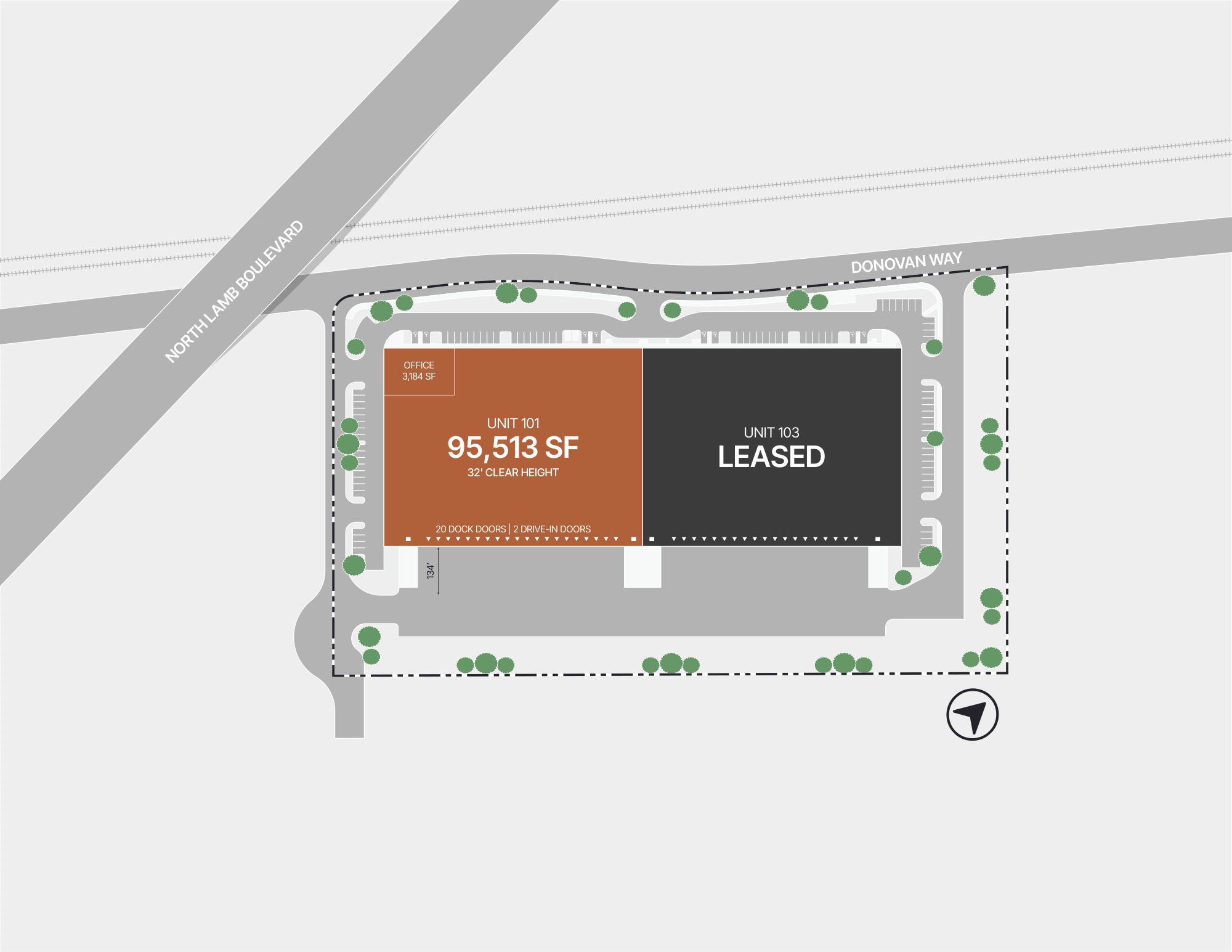 5840 Donovan Way, Las Vegas, NV for lease Site Plan- Image 1 of 13