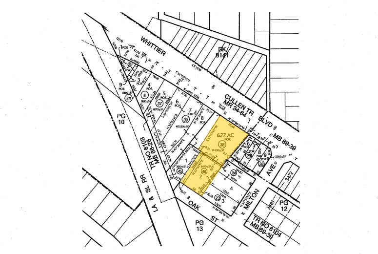 12724 Whittier Blvd, Whittier, CA for sale Plat Map- Image 1 of 1