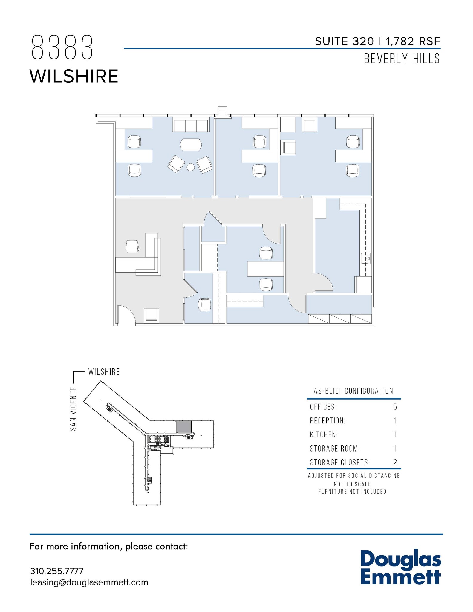 8383 Wilshire Blvd, Beverly Hills, CA à louer Plan d  tage- Image 1 de 1