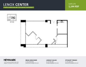 3355 Lenox Rd NE, Atlanta, GA à louer Plan d’étage- Image 1 de 1
