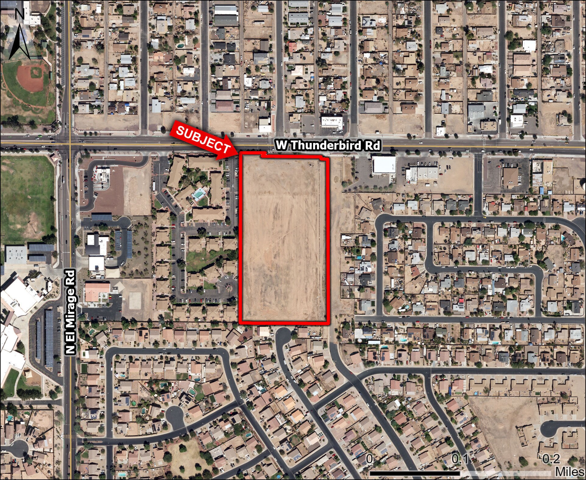 12121 Thunderbird, El Mirage, AZ à vendre Aérien- Image 1 de 6