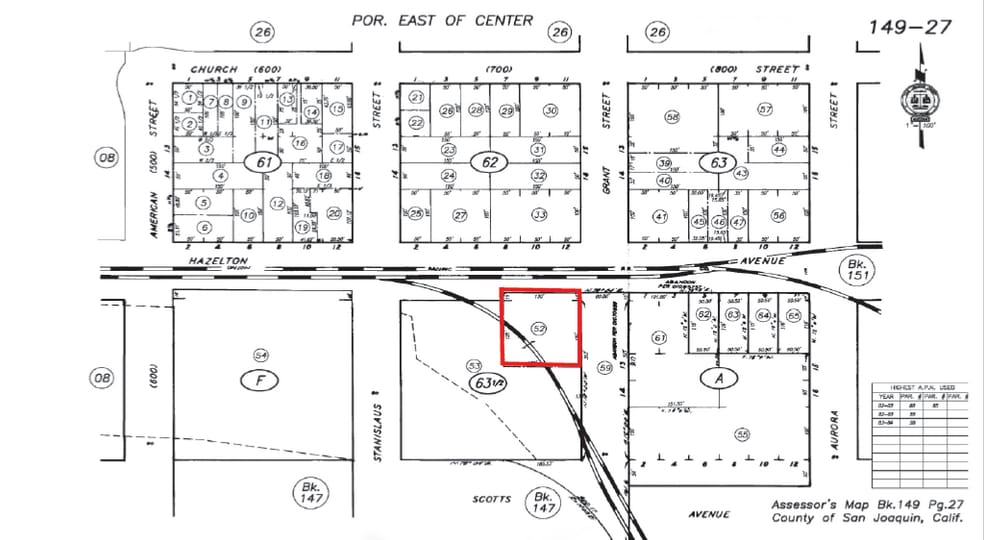 740 E Hazelton Ave, Stockton, CA à vendre - Plan cadastral - Image 3 de 3