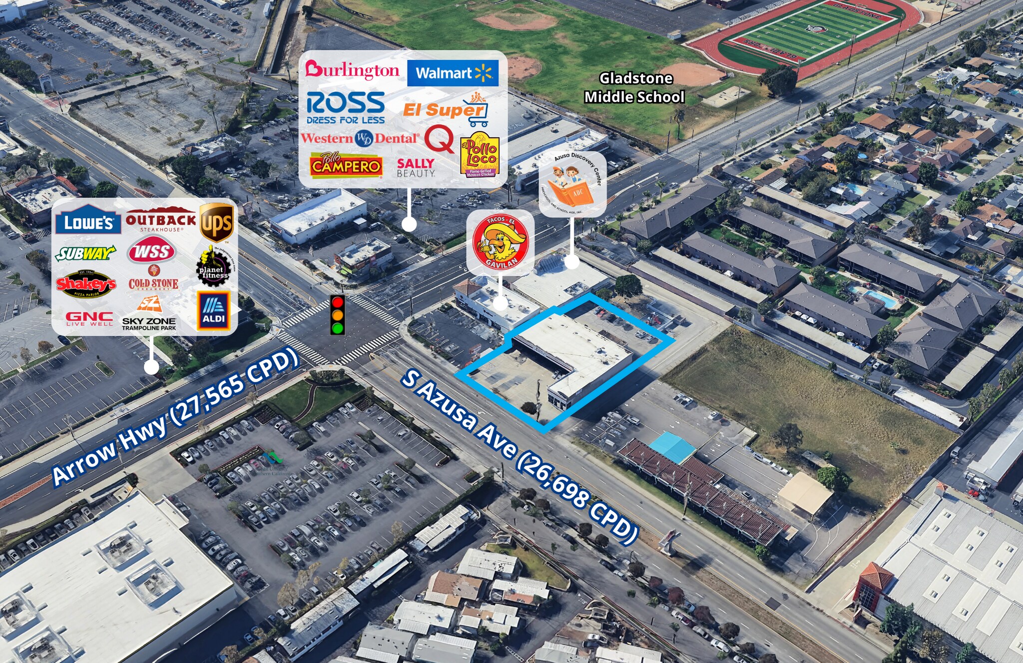 877 S Azusa Ave, Azusa, CA à louer Photo du bâtiment- Image 1 de 7