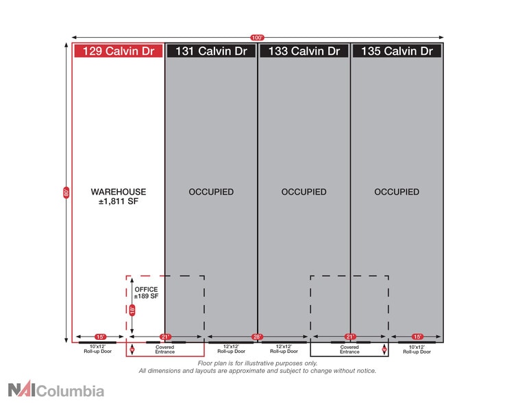 129-131 Calvin Dr, Columbia, SC for lease - Building Photo - Image 2 of 4