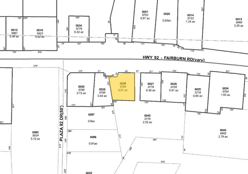 5780 Fairburn Rd, Douglasville, GA for sale - Plat Map - Image 2 of 10