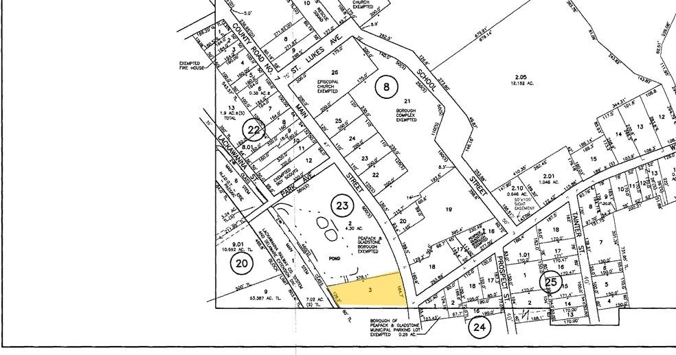 163-165 Main St, Peapack, NJ for lease - Plat Map - Image 2 of 2